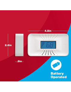 Detector de Monóxido de Carbono First Alert CO710 con Batería de 10 Años 2