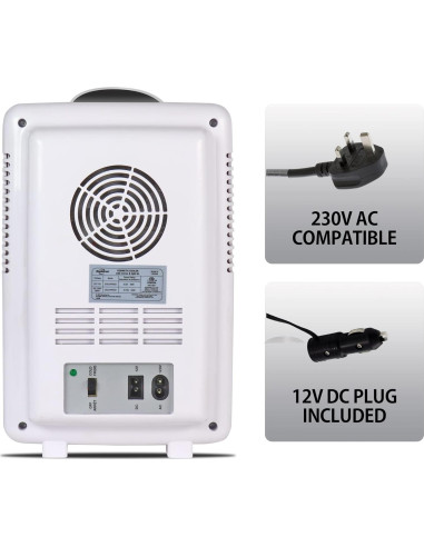 Refrigerador de Cosméticos Koolatron COSM6 6L con Espejo LED