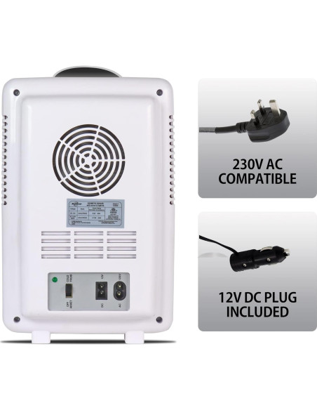 Refrigerador de Cosméticos Koolatron COSM6 6L con Espejo LED