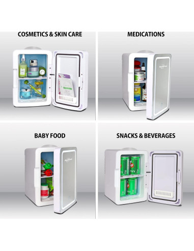 Refrigerador de Cosméticos Koolatron COSM6 6L con Espejo LED