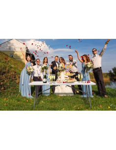 Mesa Plegable Genérico 6 pies HDPE Blanca para Eventos 2