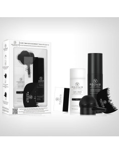 KIT 5-en-1 ADONIS Fibras de Cabello Queratina Negro 2