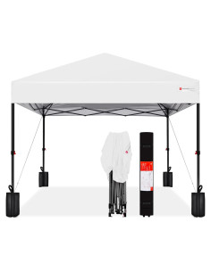 Carpa Plegable Instantánea Mejor Opción 3,05x3,05 m Blanca