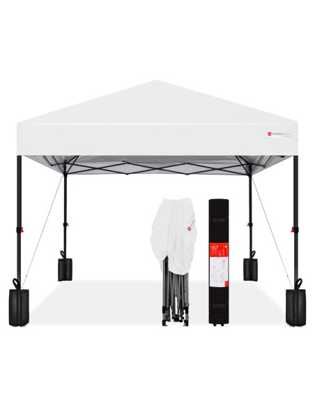 Carpa Plegable Instantánea Mejor Opción 3,05x3,05 m Blanca