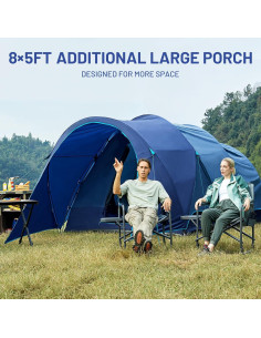 Tienda de Camping TIMBER RIDGE para 8 Personas Impermeable 2