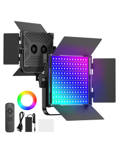 Kit de Iluminación Fotográfica RGB Anautin K500 50W Bi-Color