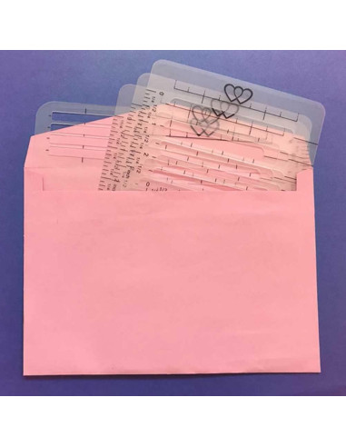 Guía de Dirección de Sobre 4 Piezas Teensery PP Translúcido