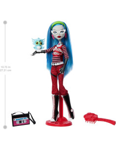 Muñeca Ghoulia Yelps Monster High con Soporte y Accesorios 2
