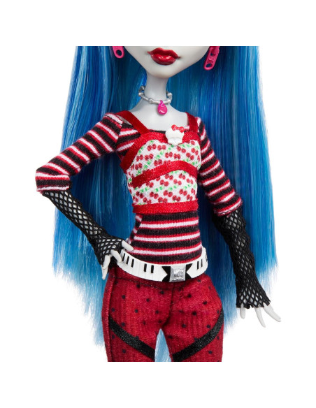 Muñeca Ghoulia Yelps Monster High con Soporte y Accesorios