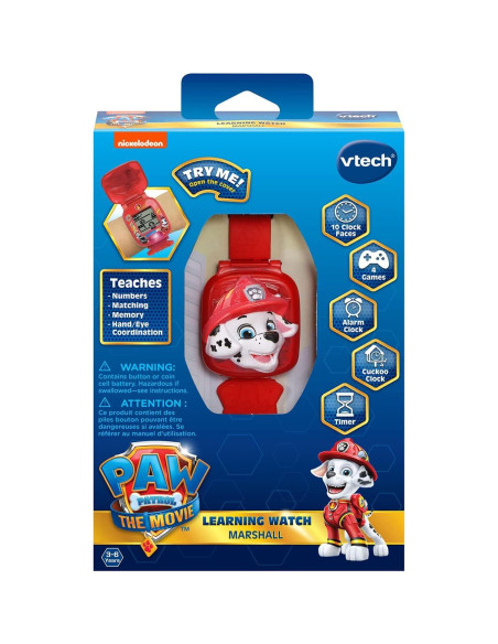 Reloj de Aprendizaje VTech PAW Patrol Marshall 3-6 años