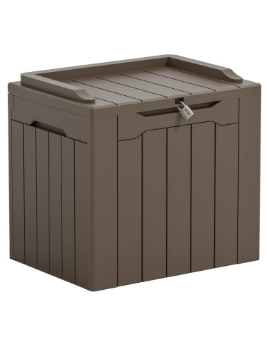 Caja de Resina Greesum 117 L Almacenamiento Exterior Marrón