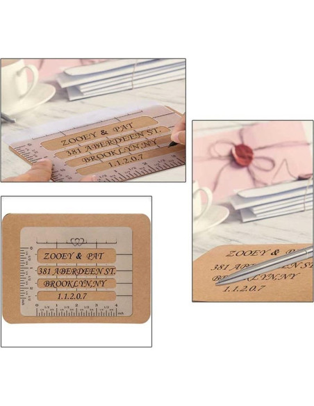 Guía de Dirección de Sobre 4 Piezas Teensery PP Translúcido