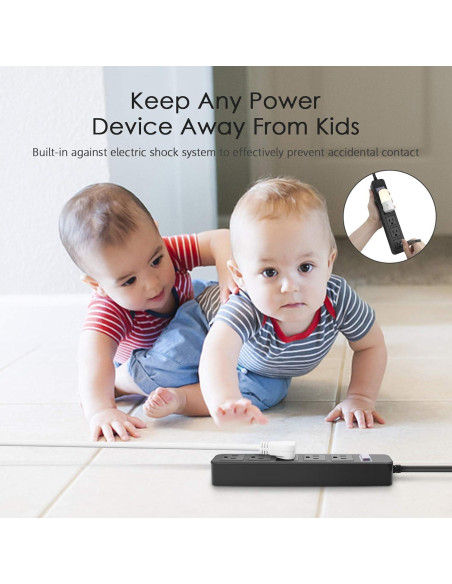 Regleta de Poder Exterior CCCEI 5 Salidas Impermeable 1.83m