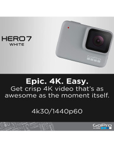 Cámara de Acción GoPro HERO7 Blanco - Impermeable 1080p 10MP 2