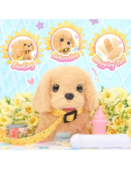 Juguete de Peluche Tagitary Perro Caminante Interactivo 16cm