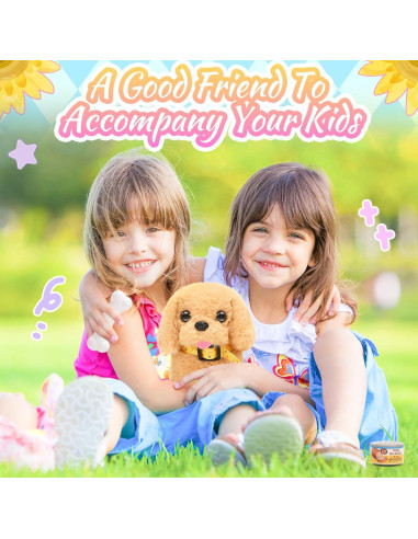 Juguete de Peluche Tagitary Perro Caminante Interactivo 16cm