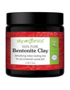Arcilla Bentonita Desintoxicante Sky Organics 113.4 g - Piel Grasa