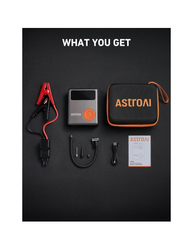Arrancador de Coche AstroAI DK-MF139 1750A con Compresor 150PSI