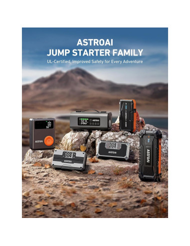Arrancador de Coche AstroAI DK-MF139 1750A con Compresor 150PSI