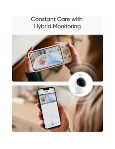 Monitor de Bebé Eufy E20 con Cámara 2K HD y Pantalla 5'' 2