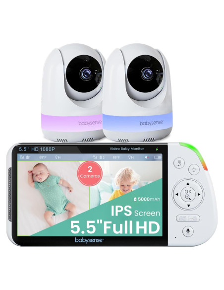 Monitor de Bebé Hisense Max View 5.5" Full HD 2 Cámaras
