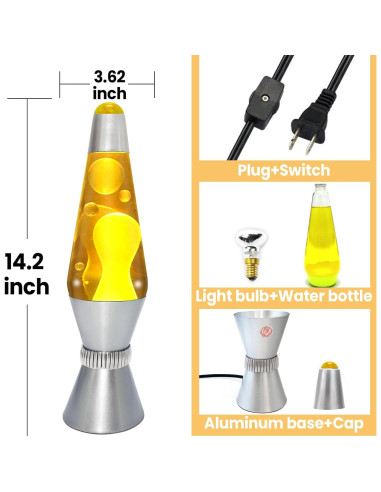 Lámpara de Movimiento HURODEN 15 cm Luz Nocturna Amarilla