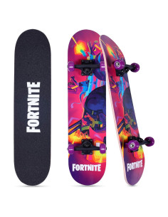 Patineta Fortnite Voyager 31" con agarre y rodamientos ABEC-5