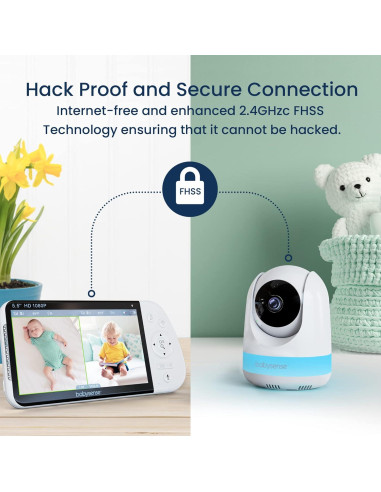 Monitor de Bebé Hisense Max View 5.5" Full HD 2 Cámaras