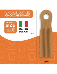 Tabla de Gnocchi KneadEat Curvada de Madera de Haya 2
