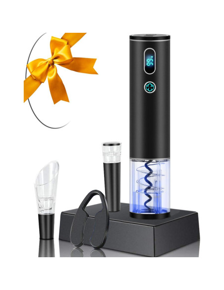 Abridor de Vino Eléctrico Higfra 4 en 1 con Aerador y Vertedor