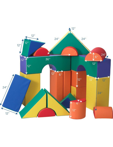 Bloques de Módulo Children's Factory 21 Piezas 30.48 cm
