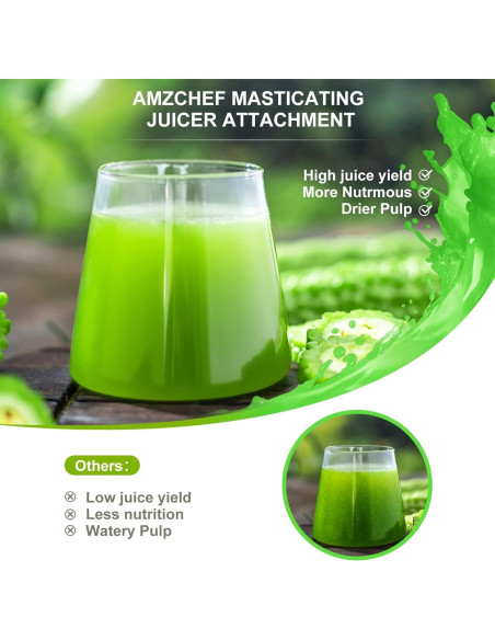 Accesorio Exprimidor AMZCHEF para Mezcladores KitchenAid Blanco