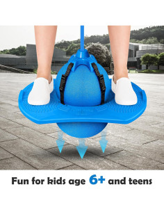 Bola Pogo con Mango BotryLun para Niños y Adultos - Azul 2