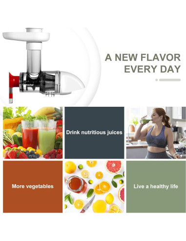 Accesorio Exprimidor AMZCHEF para Mezcladores KitchenAid Blanco