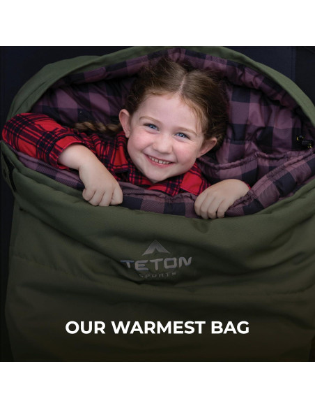 Saco de dormir TETON Sports Bridger -6C para acampar