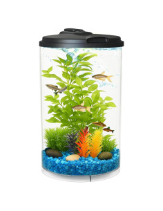 Acuario Koller Products 11.4L con LED y filtro interno AP360A-3FFP