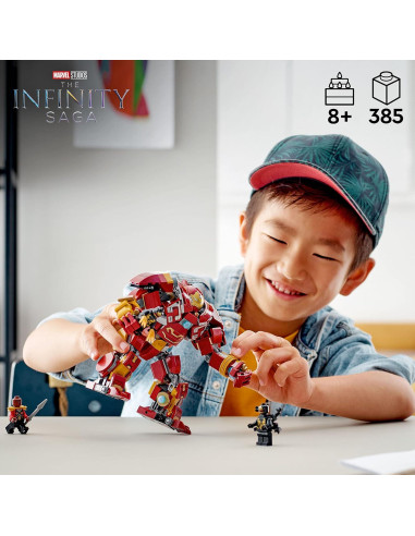 LEGO Marvel Hulkbuster Batalla de Wakanda 76247, 4 Minifiguras