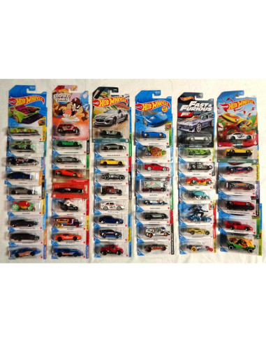 Lote 50 coches Hot Wheels metal 1:64 colección variada