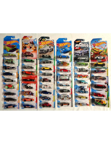 Lote 50 coches Hot Wheels metal 1:64 colección variada