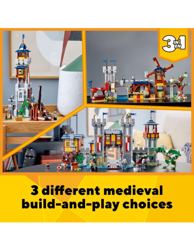 LEGO Creator Castillo Medieval 3 en 1 31120 1426 Piezas