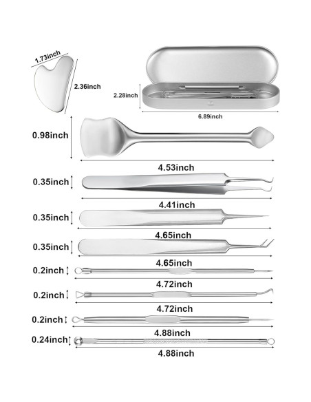 Kit de Herramientas para Remover Puntos Negros Pumwoy 9 PCS