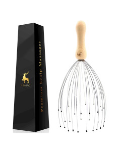 Masajeador de Cabeza USAGA 32 Púas Mango de Madera