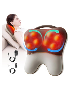 Masajeador de Espalda Comrelax HY-3417 con Calor y 8 Nodos