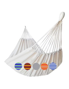 Hamaca Doble GOCAN Beige 330x150cm Carga 226kg