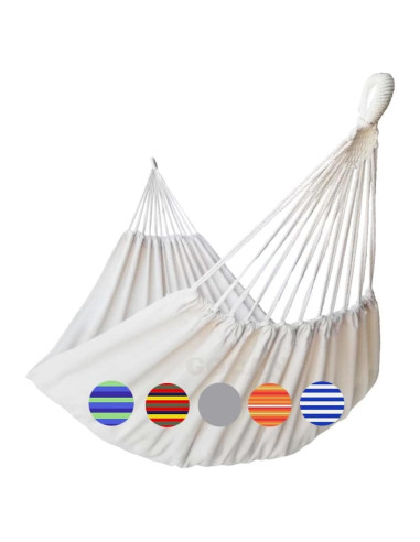 Hamaca Doble GOCAN Beige 330x150cm Carga 226kg