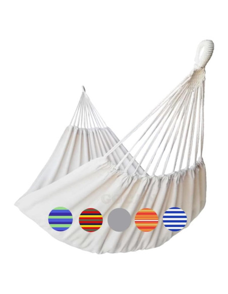 Hamaca Doble GOCAN Beige 330x150cm Carga 226kg