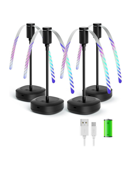 Ventilador de Mesa Edvision KW35 Recargable 2000mAh Flexible