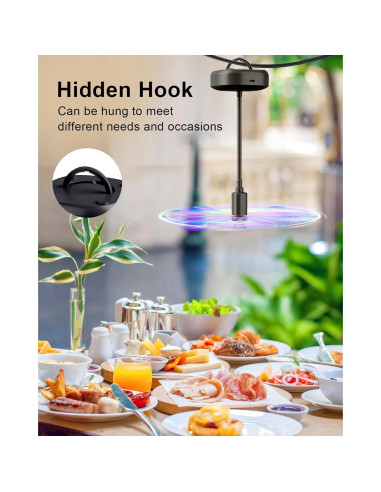 Ventilador de Mesa Edvision KW35 Recargable 2000mAh Flexible