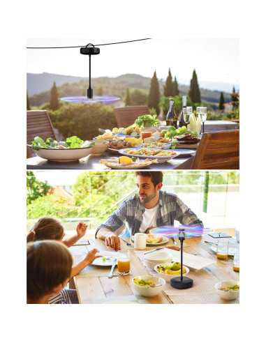 Ventilador de Mesa Edvision KW35 Recargable 2000mAh Flexible