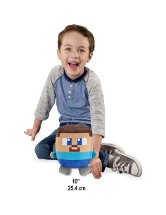 Peluche Cuutopia Mattel Minecraft Steve 25,4 cm suave 2